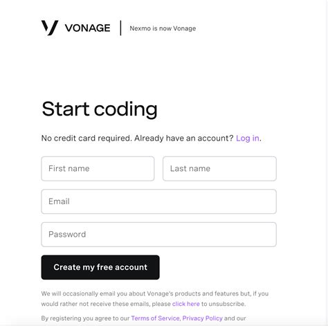 www.vonage.com login|vonage sms login.